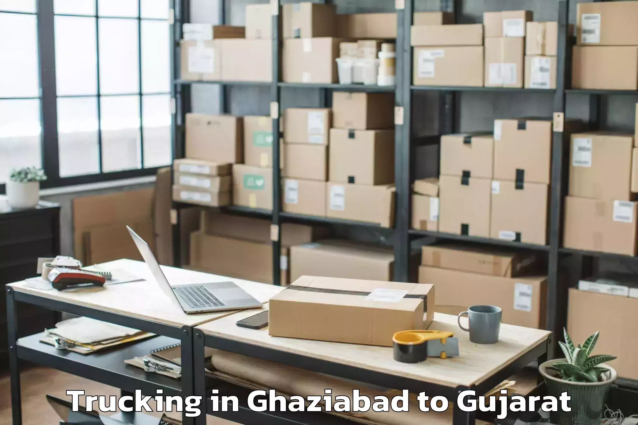 Easy Ghaziabad to Deendayal Port Trust Trucking Booking